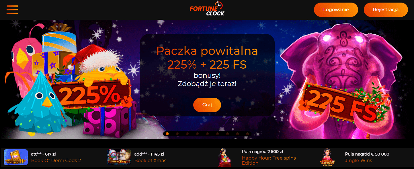Fortune Clock kasyno bonus powitalny
